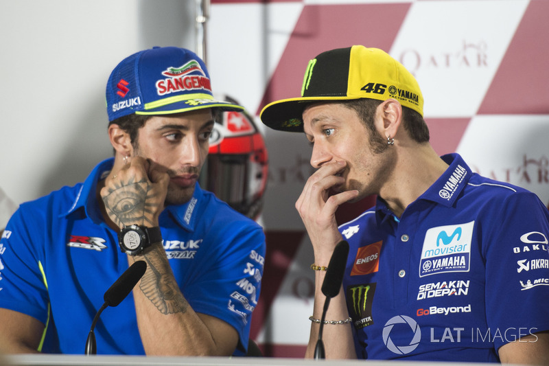 Valentino Rossi, Yamaha Factory Racing, Andrea Iannone, Team Suzuki MotoGP