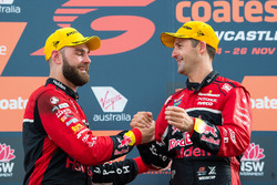 1. Jamie Whincup, Triple Eight Race Engineering Holden, 2. Shane van Gisbergen, Triple Eight Race En