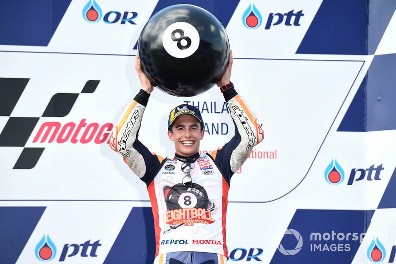 Podio: il vincitore della gara Marc Marquez, Repsol Honda Team