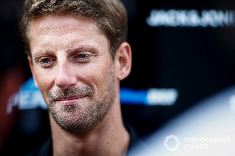 Romain Grosjean, Haas F1 speaks to the media