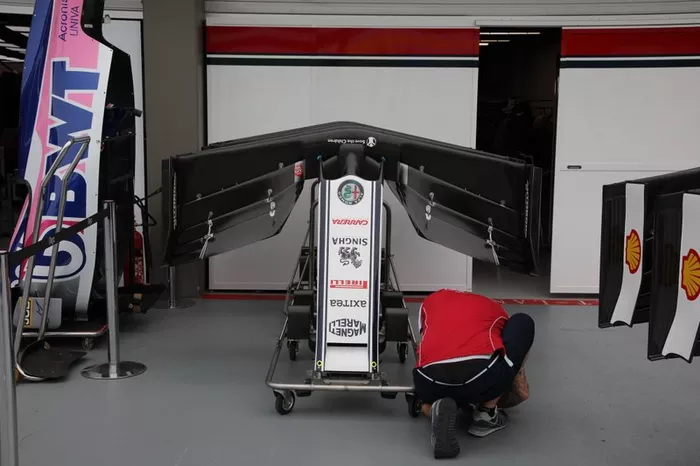 Alerón delantero del Alfa Romeo Racing C38
