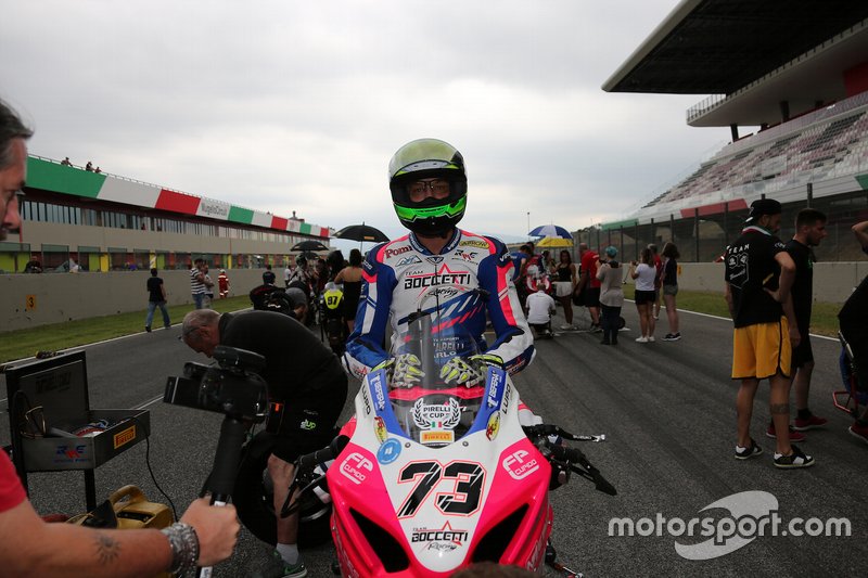 Pellizoni Diego, Suzuki, in griglia di partenza