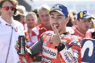 Pole sitter Jorge Lorenzo, Ducati Team