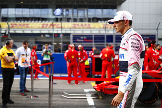 Esteban Ocon, Racing Point Force India VJM11, sur la grille