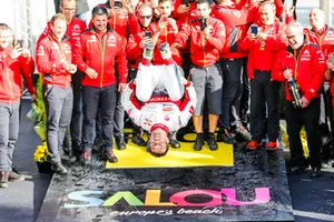 Le vainqueur Sébastien Loeb, Citroën World Rally Team Citroën C3 WRC