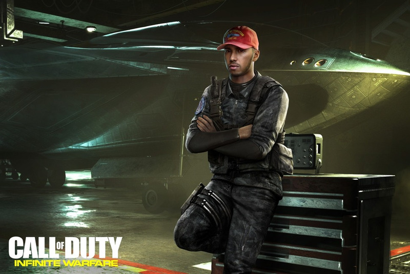 O hexacampeão ainda foi transformado no oficial Carl Hamilton no jogo Call of Duty: Infinite Warfare.