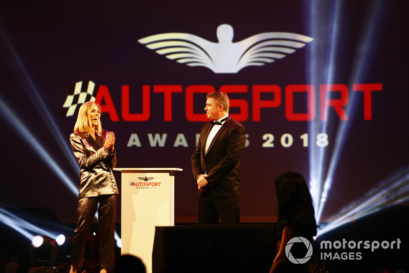 Nicki Shields and David Croft on stage