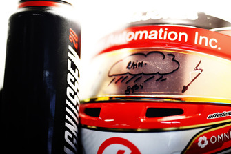 La gourde et le casque de Kevin Magnussen, Haas F1 Team