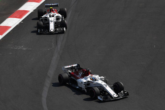 Marcus Ericsson, Sauber C37 and Charles Leclerc, Sauber C37