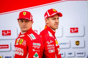 Kimi Raikkonen, Ferrari e Sebastian Vettel, Ferrari 