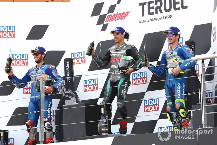 Podio: Alex Rins, Team Suzuki MotoGP Franco Morbideli Joan Mir, Team Suzuki MotoGP