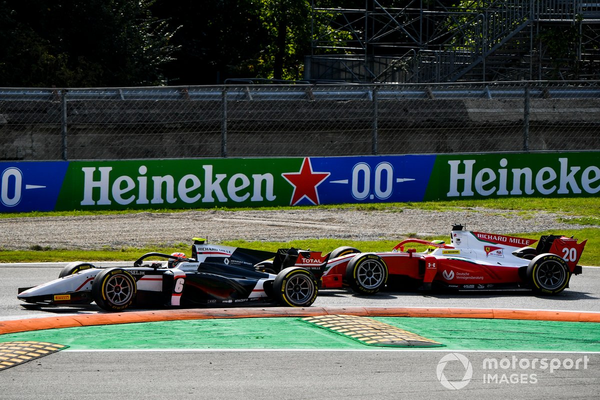 Christian Lundgaard, ART Grand Prix y Mick Schumacher, Prema Racing
