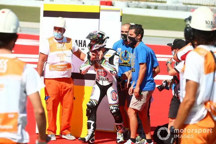 Andrea Locatelli, BARDAHL Evan Bros. WorldSSP Team celebrates his World Championship