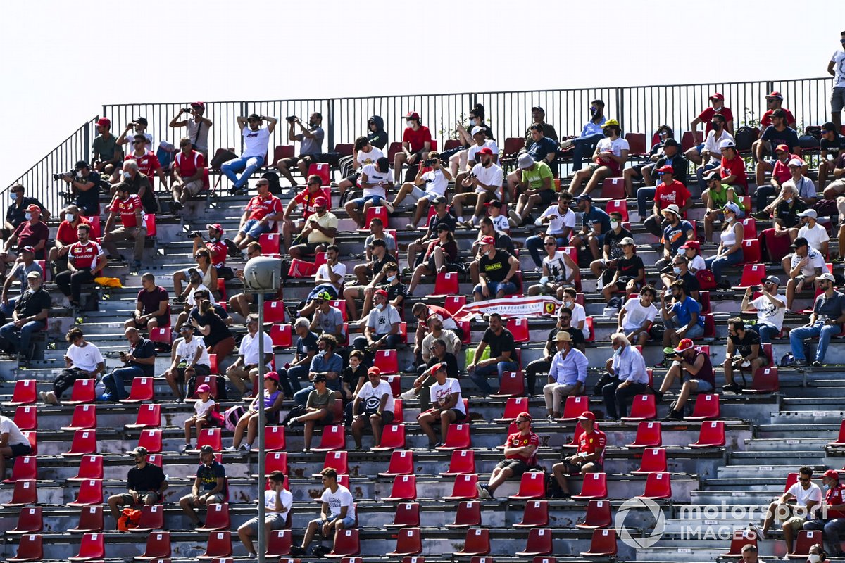 Fans en las tribunas