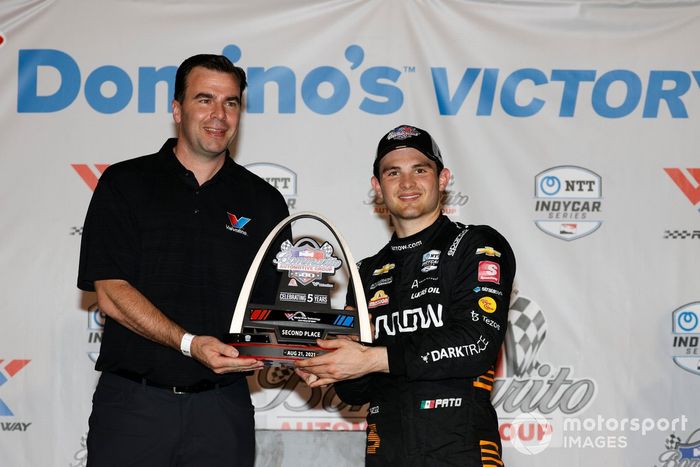 Segundo lugar Patricio O'Ward, Arrow McLaren SP Chevrolet