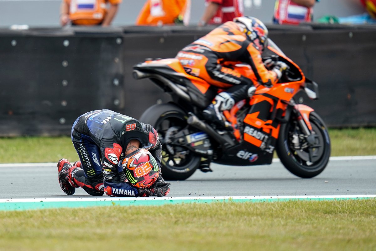 Caída Fabio Quartararo, Yamaha Factory Racing