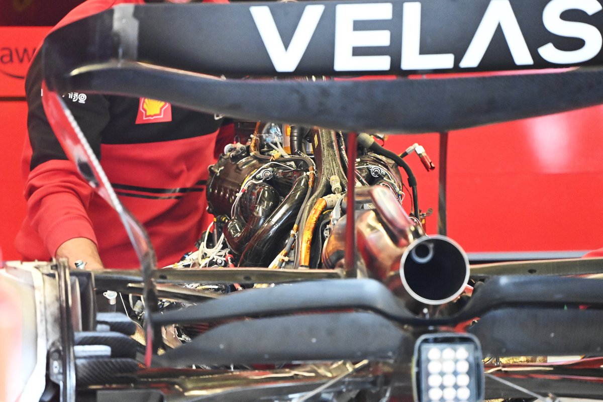 Ferrari F1-75: Antriebsinstallation
