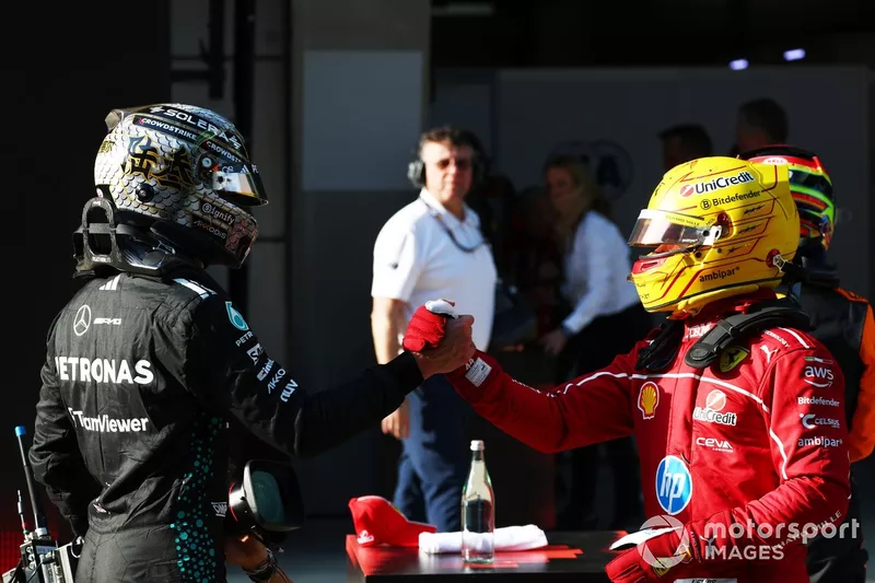 Lewis Hamilton, Ferrari, George Russell, Mercedes