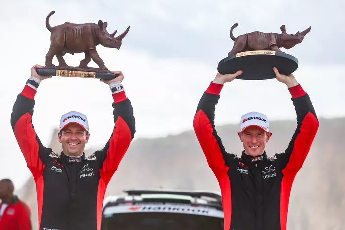 Podium: Elfyn Evans, Scott Martin, Toyota Gazoo Racing WRT Toyota GR Yaris Rally1