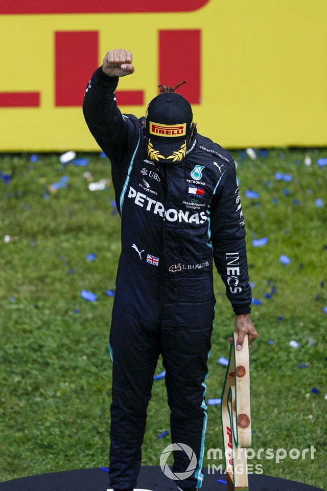 Race winner Lewis Hamilton, Mercedes-AMG