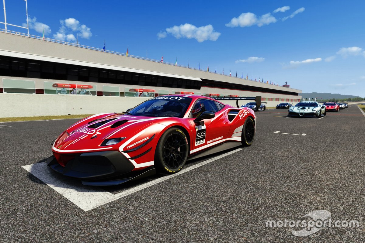 Ferrari 488 Challenge Evo в виртуальных гонках