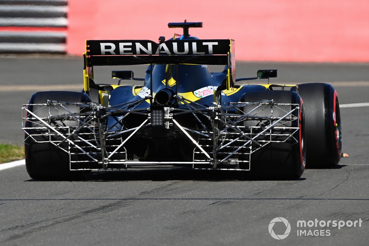 Renault F1 Team R.S.20 üzerindeki test ekipmanları