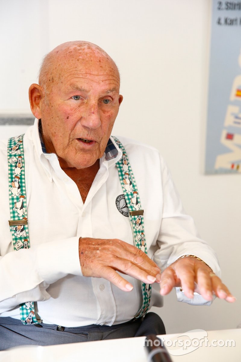 Lewis Hamilton y Sir Stirling Moss en Monza