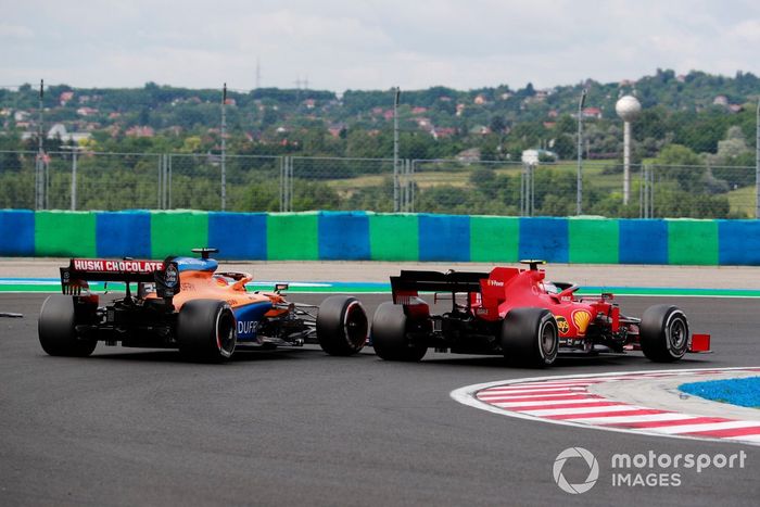 Charles Leclerc, Ferrari SF1000, Carlos Sainz Jr., McLaren MCL35