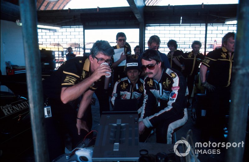 Peter Warr, Elio de Angelis and Nigel Mansell