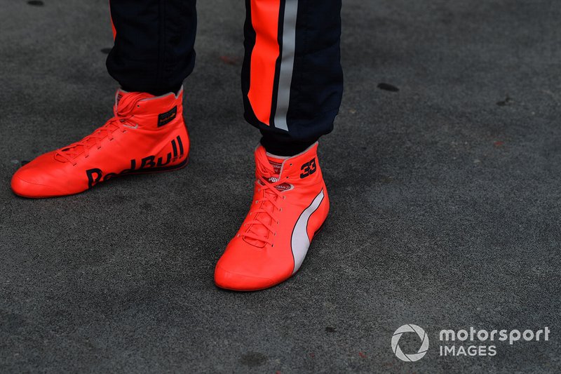 Les chaussures de Max Verstappen, Red Bull Racing