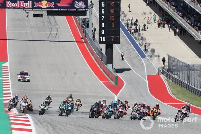 Salida de Moto2 en Austin