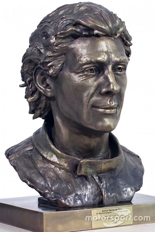 Ayrton Senna sculpture by Paula Senna Lalli