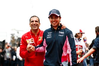 Marc Gene, Ferrari, met Sergio Perez, Racing Point