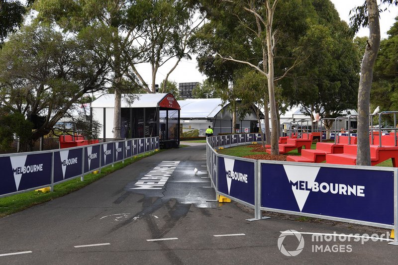 Melbourne branding in the Albert Park paddock