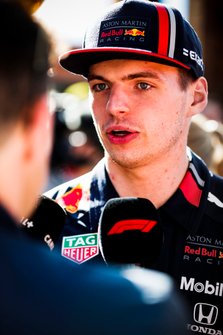 Max Verstappen, Red Bull Racing talks to the media