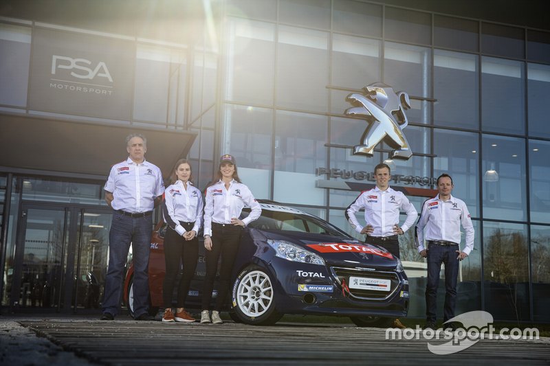 Laurent Guyot, Veronica Engan, Catie Munnings, Yohan Rossel, Benoȋt Fulcrand, Peugeot Rally Academy, Peugeot 208 R2