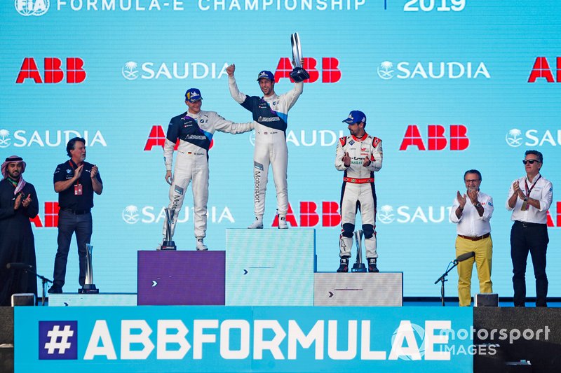 Podio: Alexander Sims, BMW I Andretti Motorsports, Maximilian Gunther, BMW I Andretti Motorsports, Lucas Di Grassi, Audi Sport ABT Schaeffler