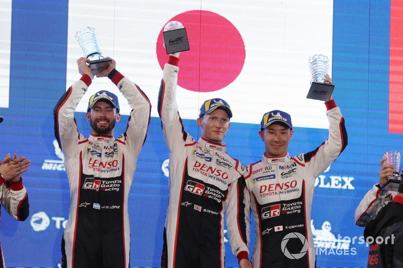 Ganadores #7 Toyota Gazoo Racing Toyota TS050: Mike Conway, Jose Maria Lopez, Kamui Kobayashi 