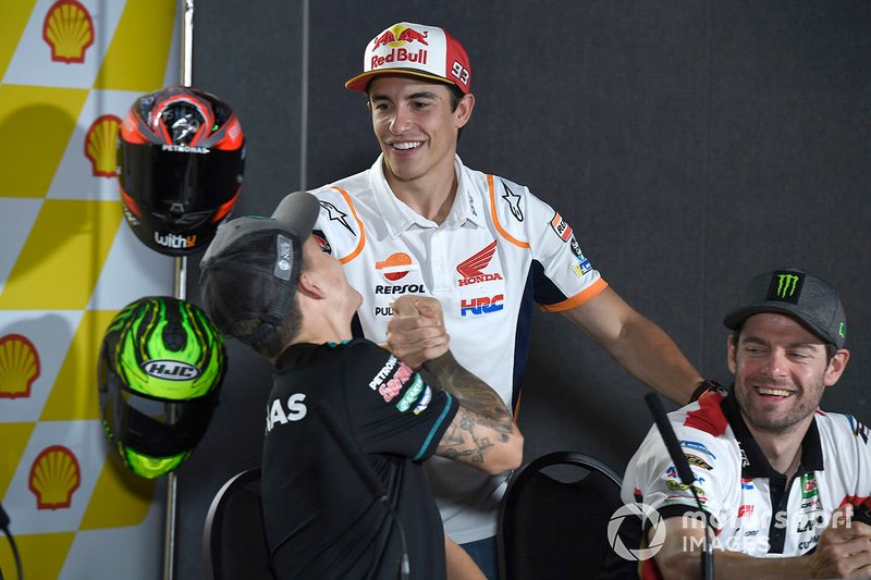 Fabio Quartararo, Petronas Yamaha SRT, Marc Marquez, Repsol Honda Team, Cal Crutchlow, Team LCR Honda