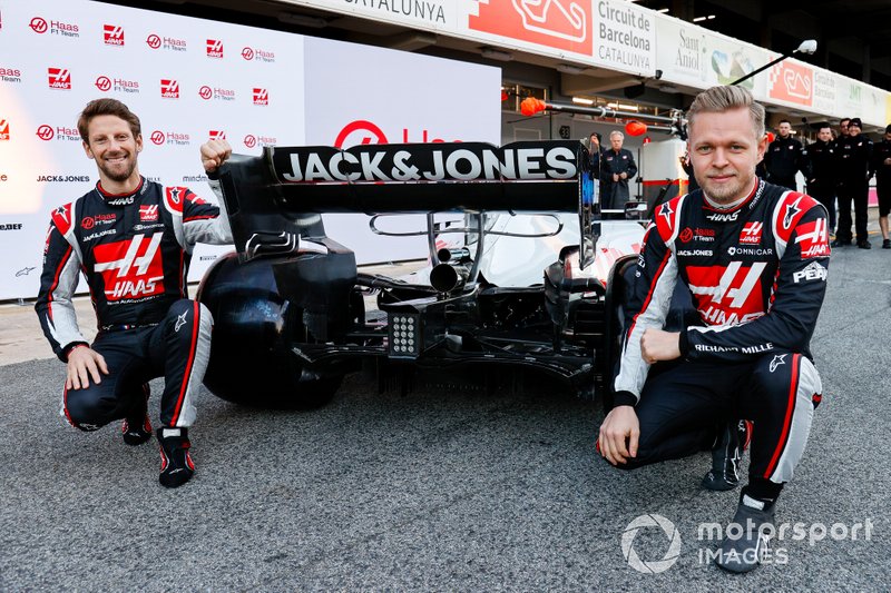 Romain Grosjean y Kevin Magnussen, al inicio de la temporada 2020 dan una media de 30,5 años a Haas