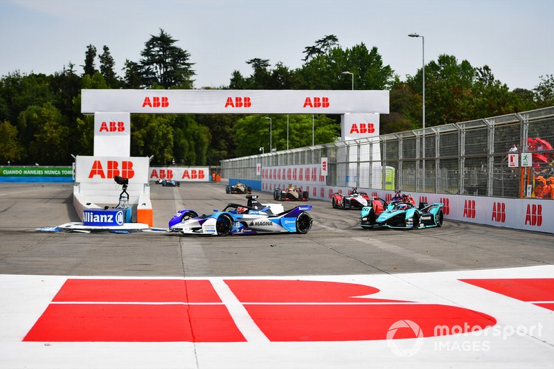 Maximilian Günther, BMW I Andretti Motorsports, BMW iFE.20 Mitch Evans, Jaguar Racing, Jaguar I-Type 4, Pascal Wehrlein, Mahindra Racing, M6Electro