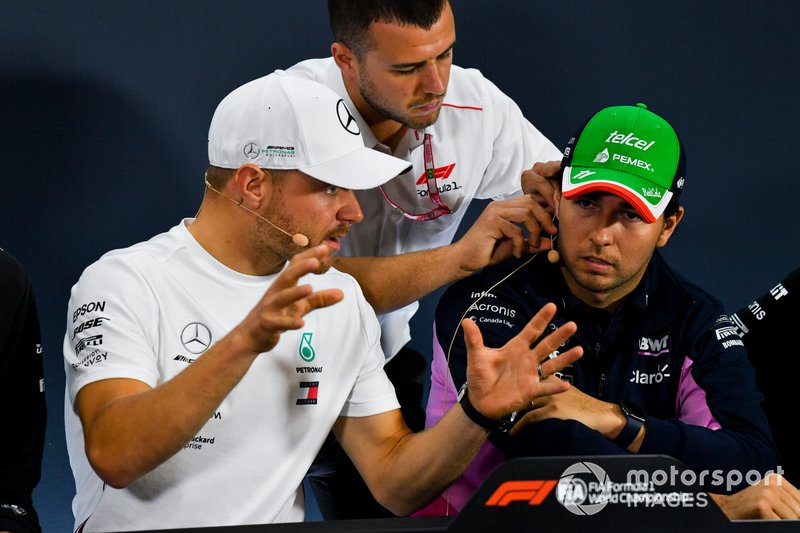 Conferencia de prensa Valtteri Bottas, Mercedes AMG F1 y Sergio Pérez, Racing Point