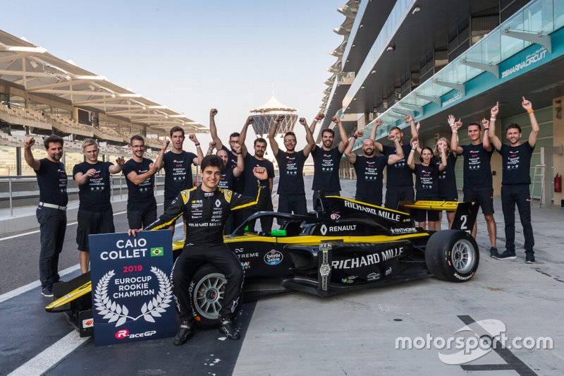 Caio Collet e a equipe R-ace GP: título entre os novatos