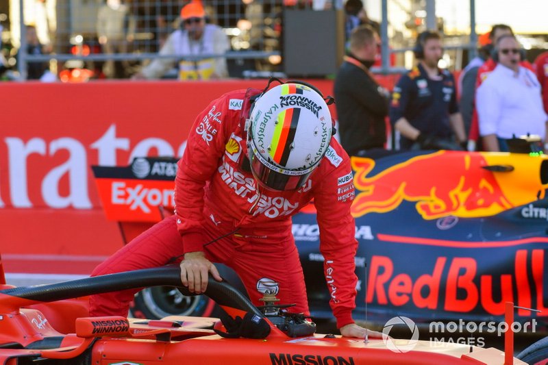 Sebastian Vettel, Ferrari, tras la clasificación