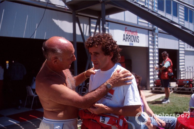 Stirling Moss e Alain Prost, Ferrari al GP d'Australia del 1990