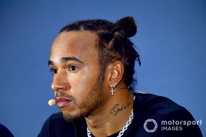 Lewis Hamilton, Mercedes AMG F1 in the Press Conference