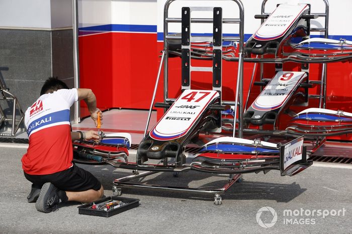 Alerón delantero de Mick Schumacher, Haas VF-21 