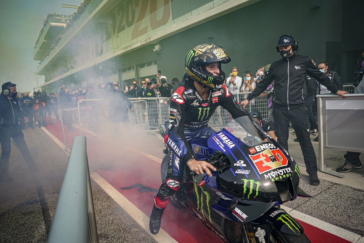 El campeón del mundo Fabio Quartararo, Yamaha Factory Racing