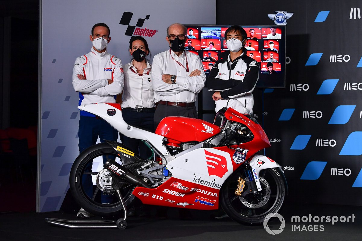 Alberto Puig, Talent Promotion Director, Carmelo Ezpeleta, CEO Dorna Sports, Hiroshi Aoyama, ATC Talent Scout