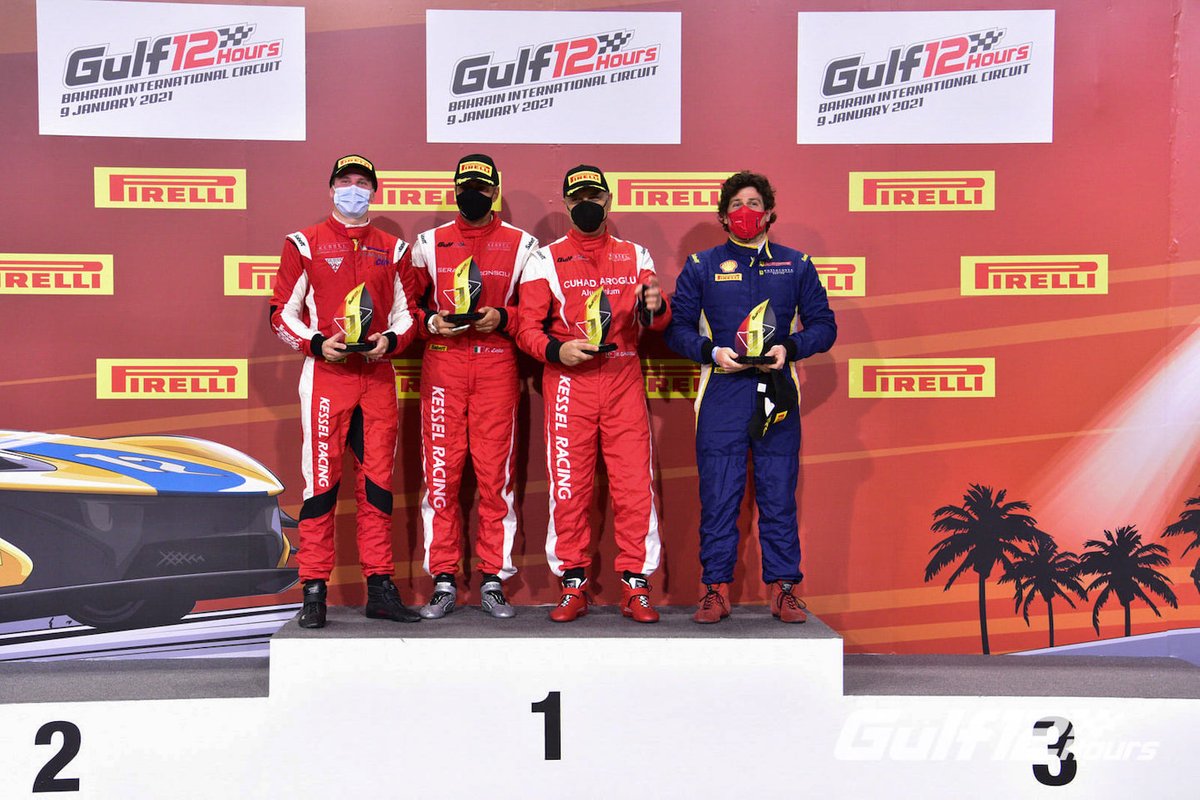#27 Kessel Racing, Ferrari 488 GT3: Murat Cuhadaroglu, Francesco Zollo, David Fumanelli, Emanuele Maria Tabacchi